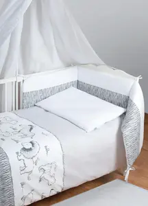 Bed linen set 2-piece Multitex BIANCO Safari — pillowcase and duvet cover, cotton blend