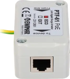 Ограничитель перенапряжений EWIMAR PTF-61-ECO/POE – устройство с защитой PoE