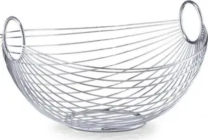 Fruit basket ZELLER 26 × 27.5 × 15 cm metal wire kitchen bowl