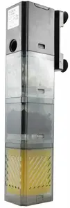 Aquarium filter Kinvara TN-44802, ABS housing with polyester sponge, activated carbon and ceramic media, 100×90×340 mm