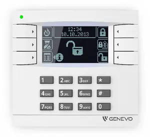 Genevo PRiMA LCD WH-BK — grafiskais LCD manipulators GENEVO vadības paneļiem