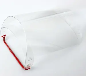 Protective face shield, reusable, PET visor, set of 2, transparent