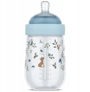 Bērnu barošanas pudelīte Mepal Mio 240 ml — Forest Friends dizains, tilpums 240 ml, ar knupīti