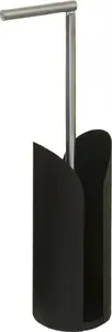 Floor-standing toilet paper holder 5_five model 160884J, black metal