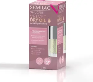 Масло для ногтей SEMILAC Velvet 7 мл — сухое масло для кутикулы и ногтей