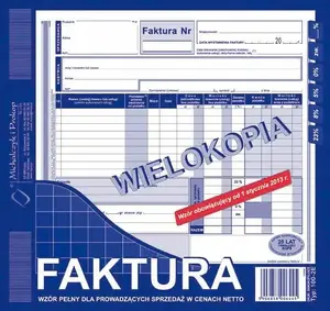 Invoice Book HERLITZ FAKTURA NETTO 2/3 A4 (Full) O+1K by Michalczyk i Prokop