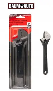 Adjustable wrench FORTIS 8" (200 mm) adjustable spanner, durable steel construction