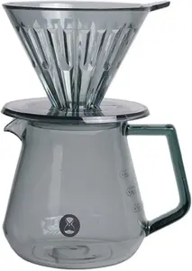 Набор для заваривания Timemore Crystal Eye Brewer Set 01 Transparent Black - пуровер набор для кофе