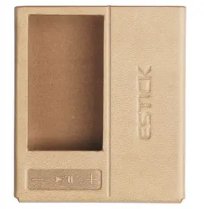 Protective case and powerbank set for FiiO QX13 audio player — brown cover with integrated power bank