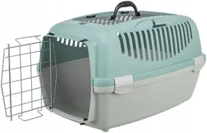 Trixie pet transport box Capri 3 Open Top S 40×38×61 cm, light grey/sage