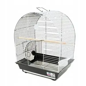 Putnu būris Panama Pet PP-51614, melni‑balts, 36 x 28.8 x 46 cm