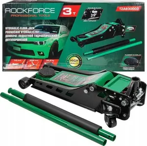 Hydraulic Floor Jack Rockforce RF-TZA830003 — 3 t capacity, lift 75–508 mm