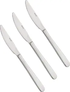 Dinner Knife Set KingHoff KH-1445, 3-piece, polished stainless steel