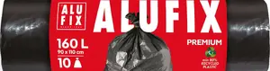 Trash Bags Alufix Profi LDPE 160 L 10 pcs black