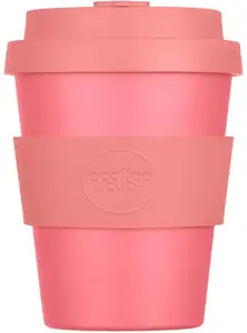 Travel cup Ecoffee cup Solid Colours Darrell Lea Roth 240 ml, reusable takeaway cup, pink