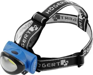 Headlamp högert technik HT1E420, LED 3W, 160 lm, 3×AAA (not included), beam 10 m, IP20