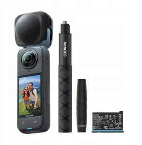 Action camera Insta360 X4 Travel Bundle (black) - 360° capture, compact design
