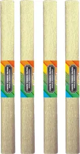 Crepe Paper STARPAK 50×200 cm gold pack of 10 — decorative crepe sheet