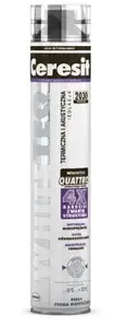 Putotājs Ceresit Whitetequ Quattro 750 mL – montāžas putas šuvēm un spraugām