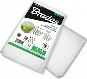 Garden row cover fabric BRADAS AGROWŁÓKNINA WIOSENNA white 17 g/m² 1.1 x 20 m