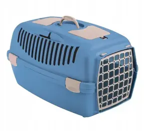 Pet Carrier ZOLUX Gulliver 2 by ZOLUX — Plastic, Blue, 55×36×35 cm, Plastic Door