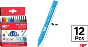 Crayons TEKA 12 colors wax set — TEKA 575750 (12-piece wax crayons)