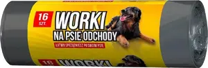 Suņu ekskrementu maisiņi JAN Niezbędny Grosik 16 gab. (1 ruļļa)