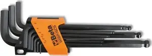 Hex Pin Key Set Beta Tools BE96BP/SC9, 9-piece 1.5–10 mm