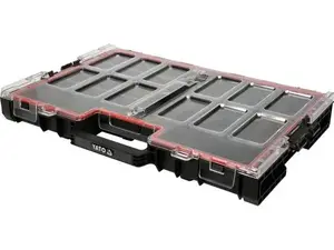 Yato YT-09181 small parts/tool box Small parts box Polypropylene Black, Transparent