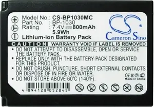 Battery Cameron Sino for Samsung BP-1030 / ED-BP1030 replacement (MPN SB7922)