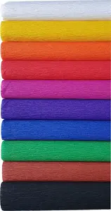 Crepe Paper Sheets TOP-2000 Creatino 25x200 cm, classic mix, pack of 10