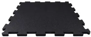 Exercise puzzle mat Tiguar SLICE 98×98×1.5 cm black for fitness and home training