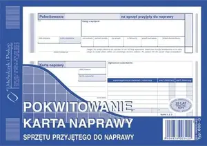 Книга карт ремонта HERLITZ POKWITOWANIE KARTA NAPRAW (mpn dr 1870158)