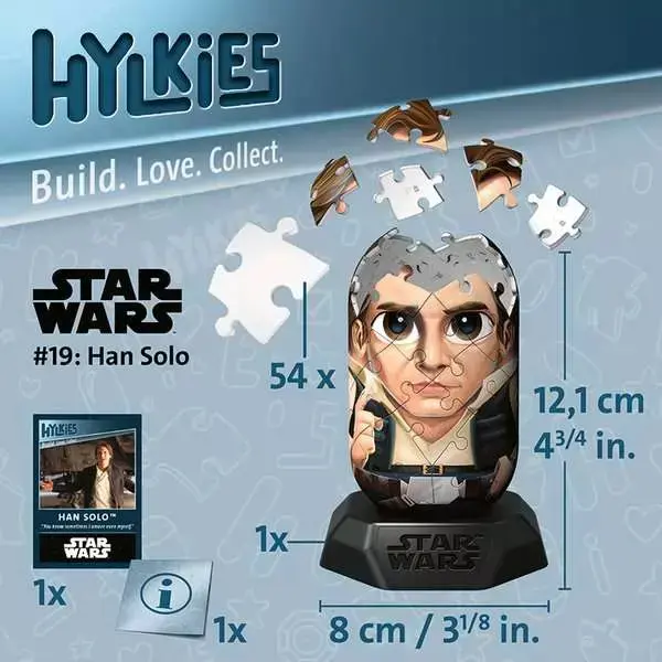 Ravensburger 3D Puzzle: Hylkies - Star Wars Han Solo 12.008.006 Photo 7