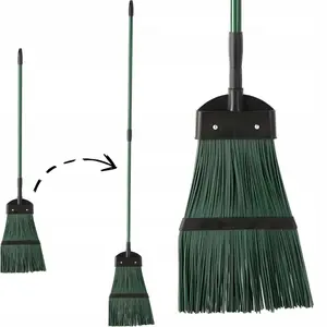 Garden broom Chomik Miotła with telescopic handle 117–177 cm, adjustable length, outdoor sweeping brush