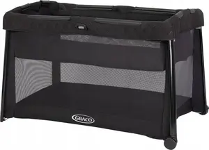 Детская переносная люлька Graco FoldLite LX Midnight от GRACO — модель 9AW998MDNE, складная кроватка для новорождённых