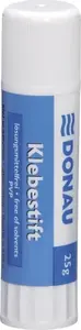 Клей-карандаш Donau 25 г — упаковка 12 шт., твердый клей для бумаги и картона