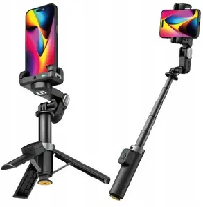 Gimbal Hohem M3 Pro Mini — 3‑axis smartphone stabilizer with tripod, selfie stick and LED light