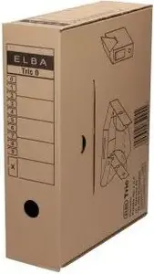 Arhīva kaste Elba TRIC 0 265×95×340 mm brūna, modelis E83401