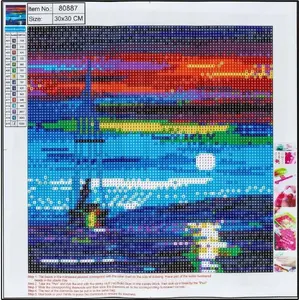 Tile mosaic sheet Centrum Diamentowa mozaika pełna - Sea 30x30 cm