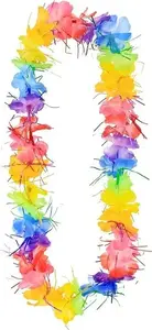 GoDan Carnival Costume Accessory Hawaiian Colorful with Fringes – costume decoration, one-size