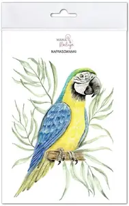 Iron-on Patch Sheet Mama Maluje Naprasowanki Ara blue-yellow