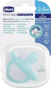 Соска CHICCO PhysioForma Luxe силиконовая успокаивающая 2–6 мес Мятная