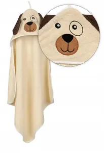 BabyMatex baby bath hooded towel cover 80x80 cm, infant bath wrap