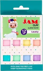 Polymer Clay ROSA Modelina Lovely 12×20 g — set of 12 colors, 20 g each