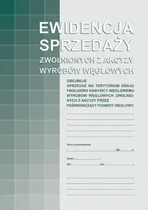 Michalczyk & Prokop Ewidencja sprzedaży zwolnionych z akcyzy 305-1 – register book, official sales records (MPN 435923)
