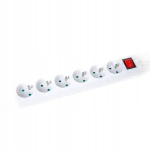 Удлинитель Valueline OL6F15W — 1,5 м, 16 А, 6 розеток Type E (французский), белый