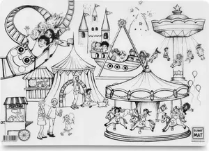 Play Mat VidaXL STRIGO transparent Park Rozrywki Funny Mat (model 630638)