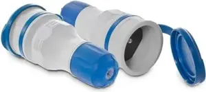 Portable Socket KEL GN-54 W-97979 16A 2P+E 250V IP54 grey/blue