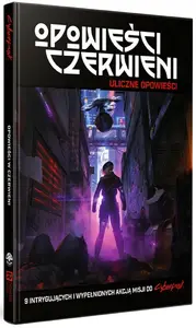 Galda lomu RPG grāmata Black Monk Cyberpunk RED: Opowieści Czerwieni — Black Monk, mīkstie vākos, poļu izdevums